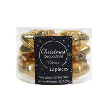 CHRISTBAUMANHÄNGER  - Goldfarben, LIFESTYLE, Glas (4/4,5/2cm)