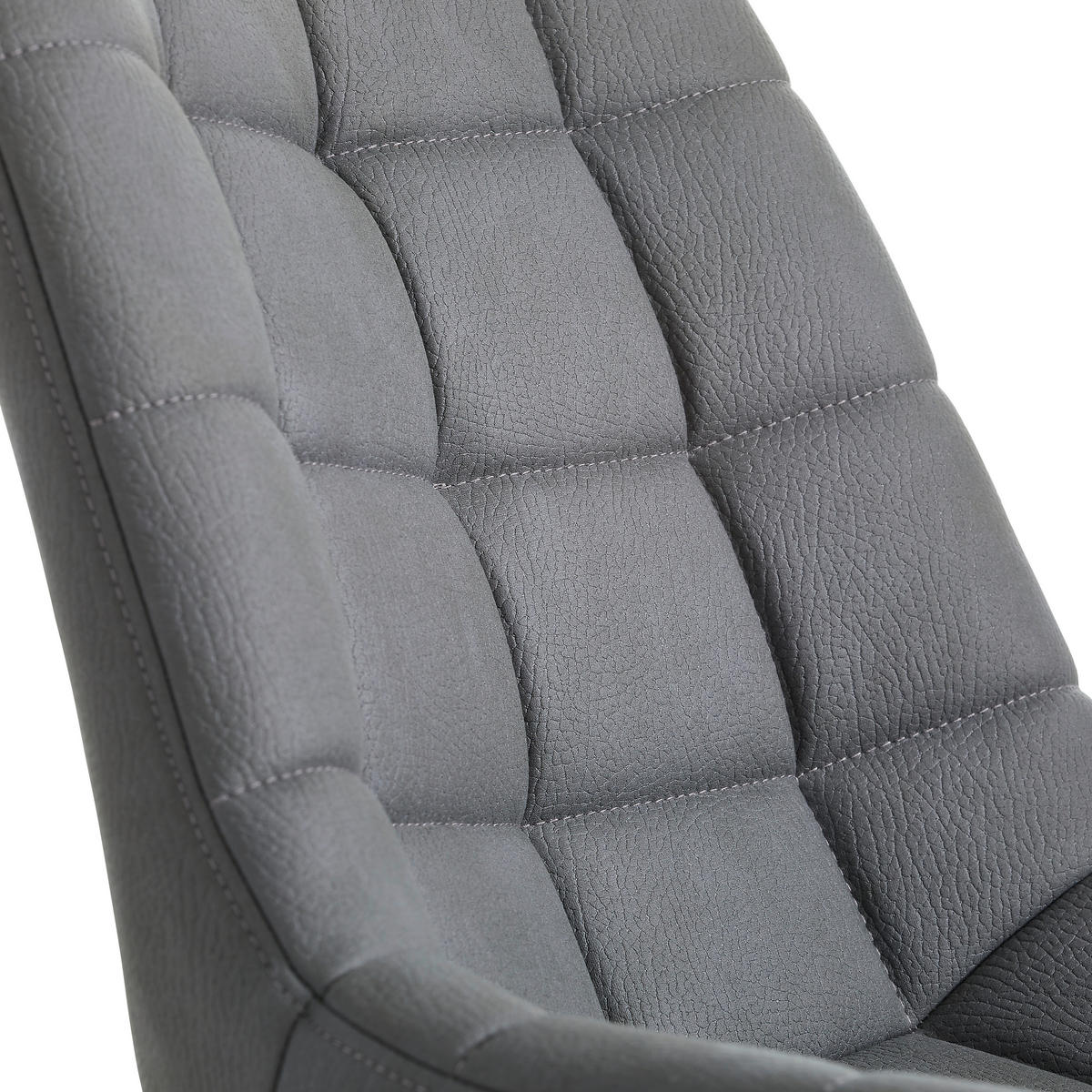 DREHSTUHL  in Grau, Schwarz  - Schwarz/Grau, KONVENTIONELL, Kunststoff/Textil (65/80-90/62cm) - Carryhome