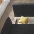 SCHLAFSOFA Schwarz - Schwarz/Alufarben, Design, Textil/Metall (204/90/91cm) - NOVEL