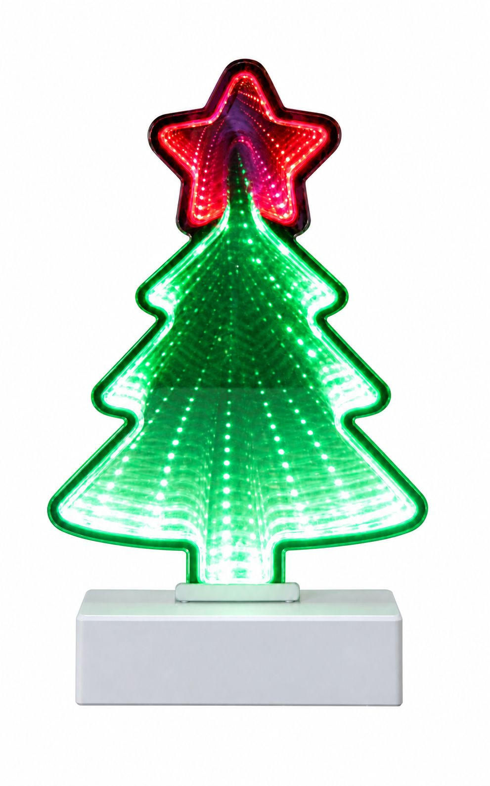 LED BOŽIĆNA FIGURA - bijela, Basics, plastika (24/6/33cm)