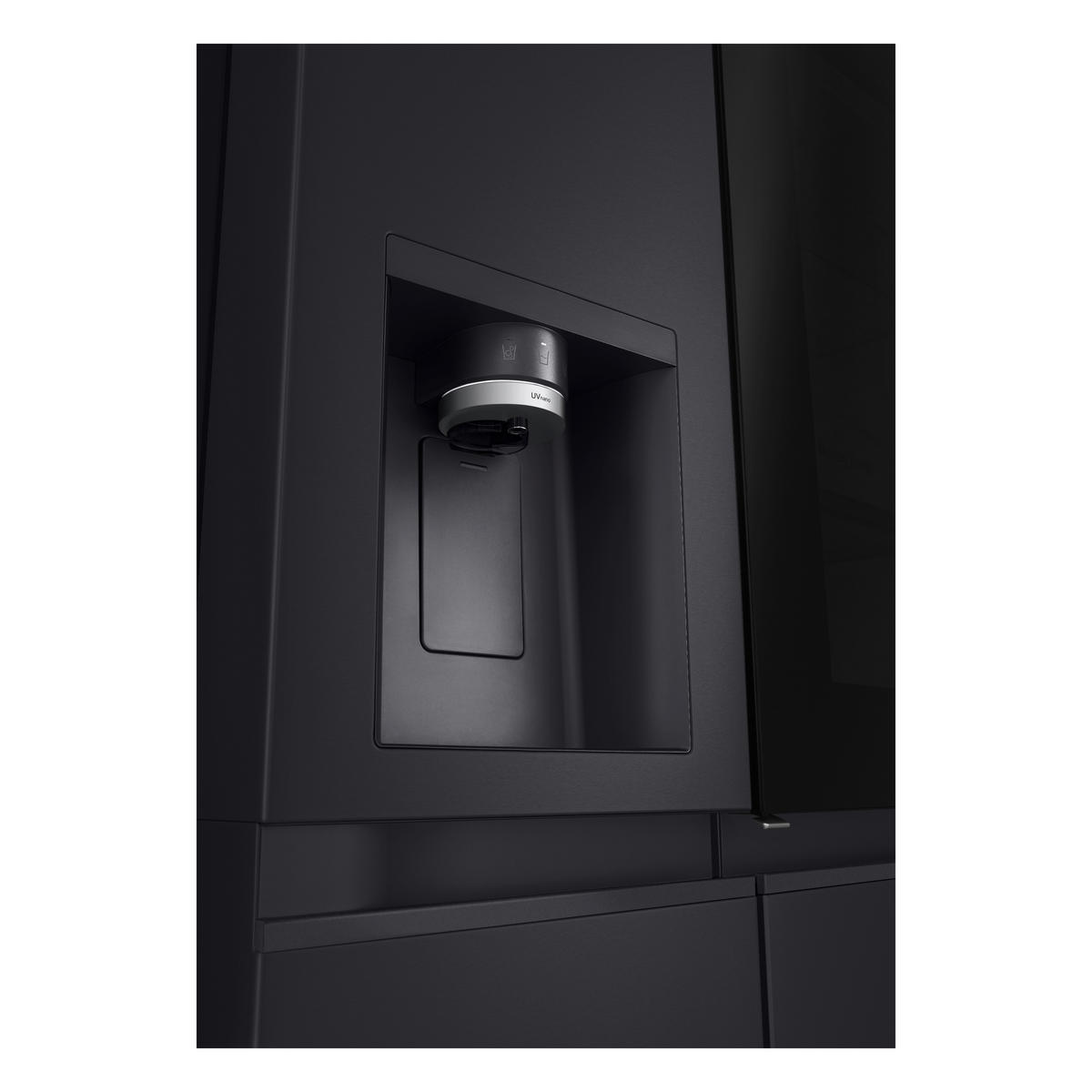SIDE-BY-SIDE 91.3/179/73.5 cm GSXE90EVDD  - Schwarz, Basics, Glas/Kunststoff (91.3/179/73.5cm) - LG