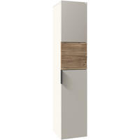 HOCHSCHRANK 32/160/35 cm  - Taupe/Wildeiche, LIFESTYLE, Glas/Holz (32/160/35cm) - Voglauer