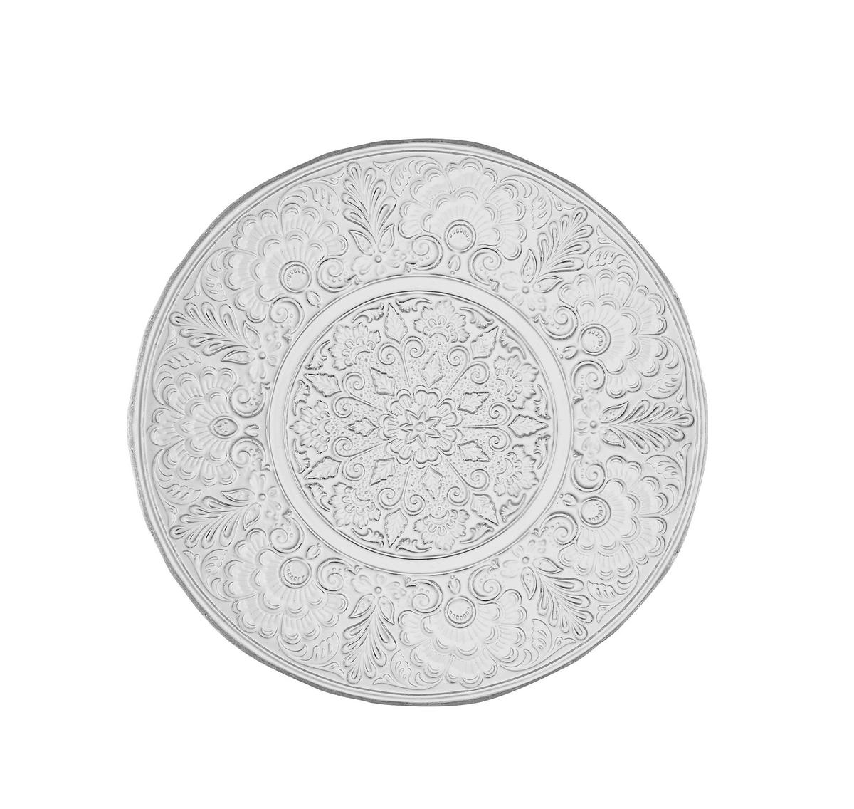 DEKORAČNÍ TALÍŘ - průhledné, Basics, sklo (22/1,5cm) - Ambia Home