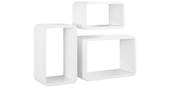 WANDREGALSET 3-teilig Weiß  - Weiß, Basics, Holzwerkstoff (20-30/35-45/20cm) - Xora