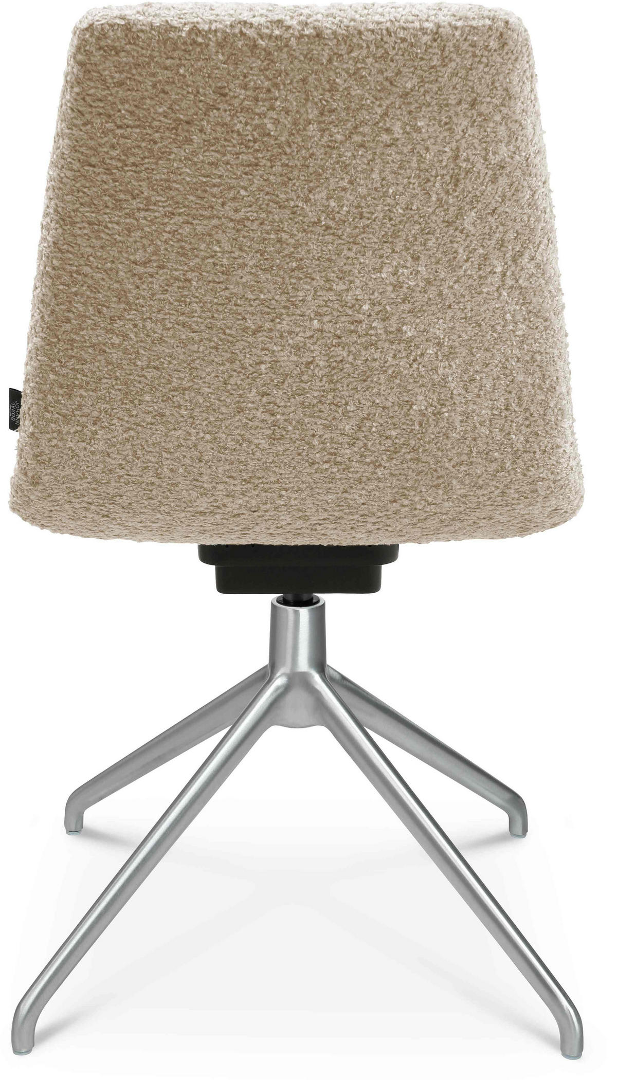 STUHL Bouclé Creme, Alufarben  - Creme/Alufarben, Design, Textil/Metall (46/81,5-84,5/55cm) - Johann Jakob