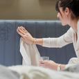 BOXSPRINGBETT 180/200 cm  in Bordeaux  - Chromfarben/Bordeaux, KONVENTIONELL, Leder/Textil (180/200cm) - Novel