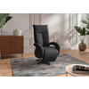 SESSEL in Echtleder Schwarz  - Schwarz, Konventionell, Leder/Metall (74/112/82cm) - Sit & More