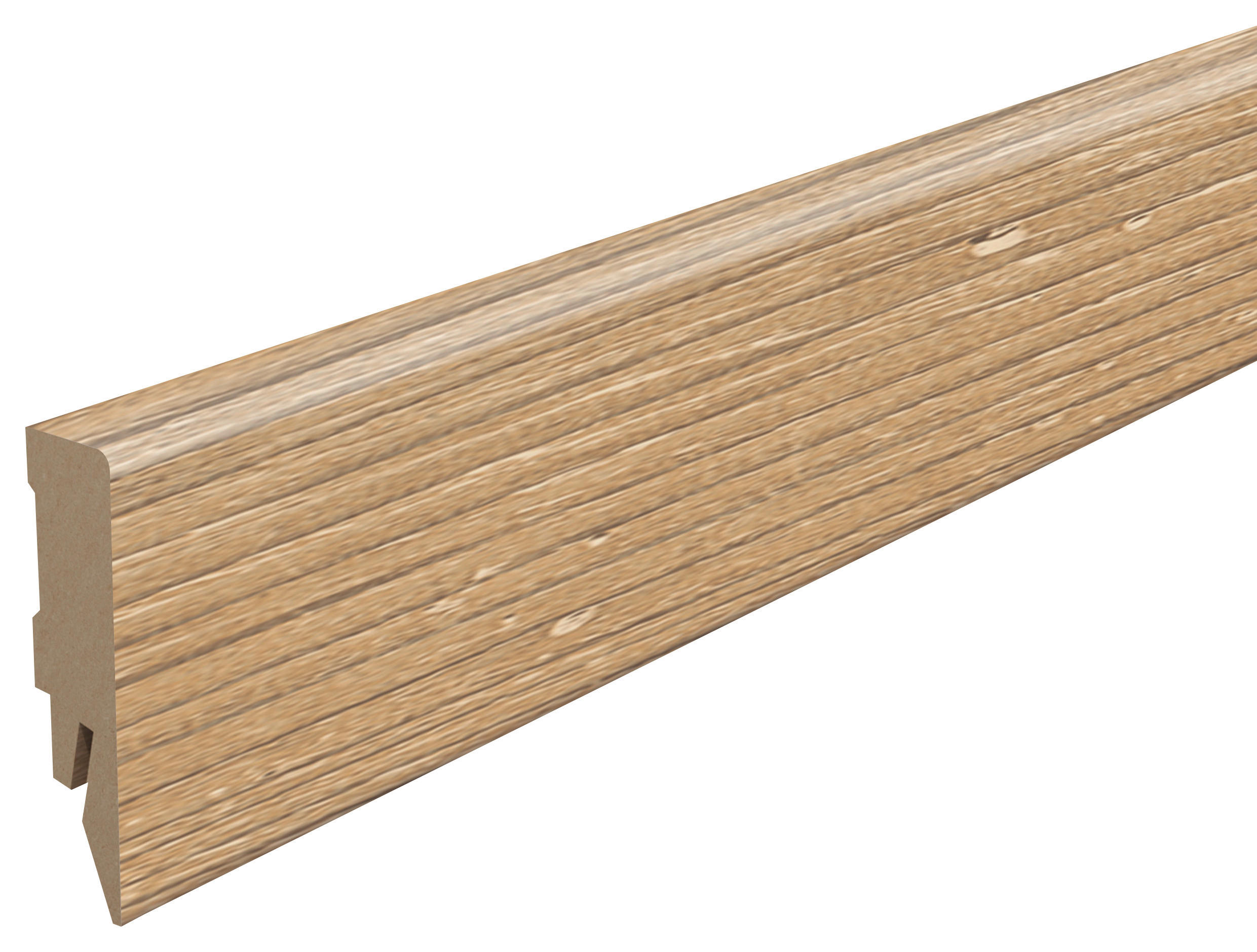 Egger Holzwerkstoffe Sockelleiste Kubische Leiste Braun 1.4x5.8x240 cm