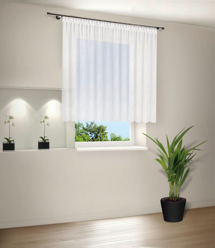 FERTIGSTORE  transparent  300/150 cm   - Beige, Basics, Textil (300/150cm)