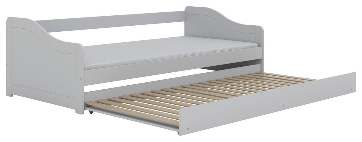 KINDER-/JUNIORBETT 90/200 cm  in Weiß  - Birkefarben/Weiß, MODERN, Holz/Holzwerkstoff (90/200cm) - MID.YOU