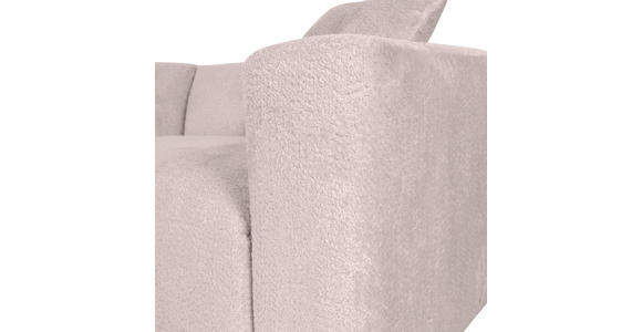 BIGSOFA Chenille Rosa  - Schwarz/Rosa, MODERN, Kunststoff/Textil (228/66/111cm) - Carryhome