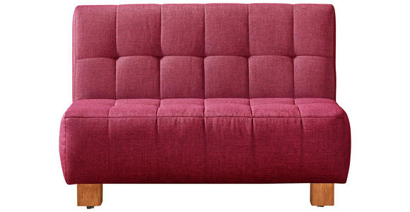 SCHLAFSOFA Juice in Rot  - Rot/Naturfarben, Design, Holz/Textil (125/92/102cm) - Novel