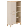REGAL Naturfarben, Beige  - Beige/Naturfarben, Design, Holzwerkstoff (94,8/160,9/39,6cm) - Paidi
