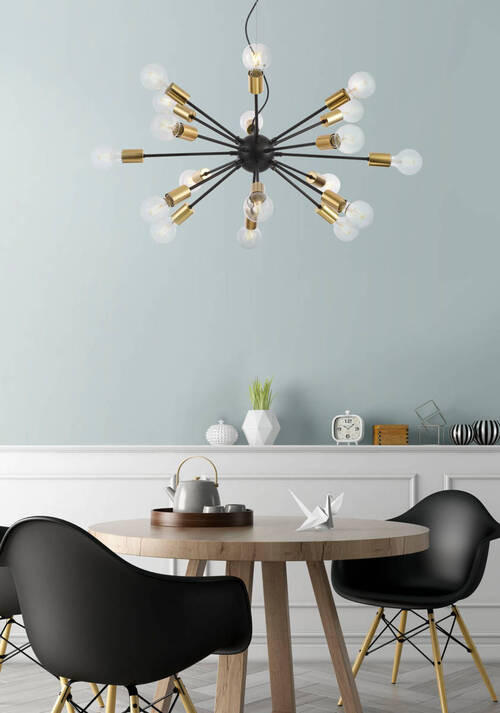 PENDELLAMPA Loft 98/74,2 cm  - svart, Trend, metall (98/74,2cm) - MAYTONI