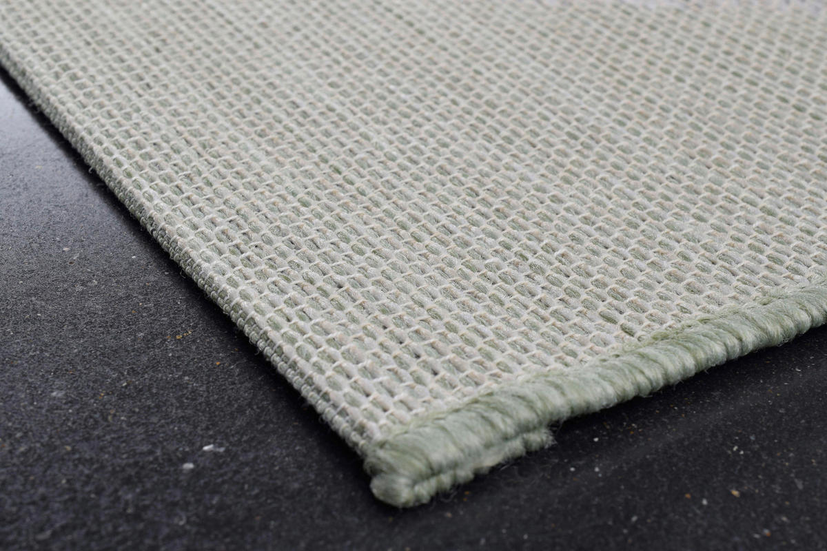 FLACHWEBETEPPICH 80/150 cm Amalfi Creme, Grün, Hellgrün  - Creme/Hellgrün, Trend, Textil (80/150cm)