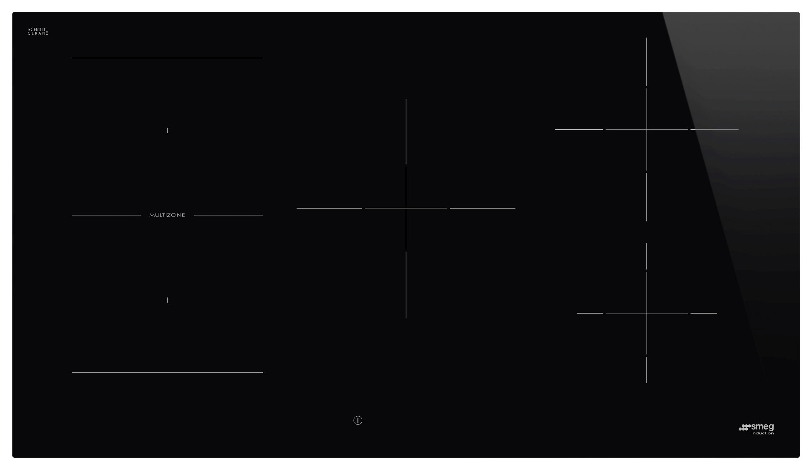 Smeg Induktionskochfeld Neutral Schwarz 90x53x51 cm