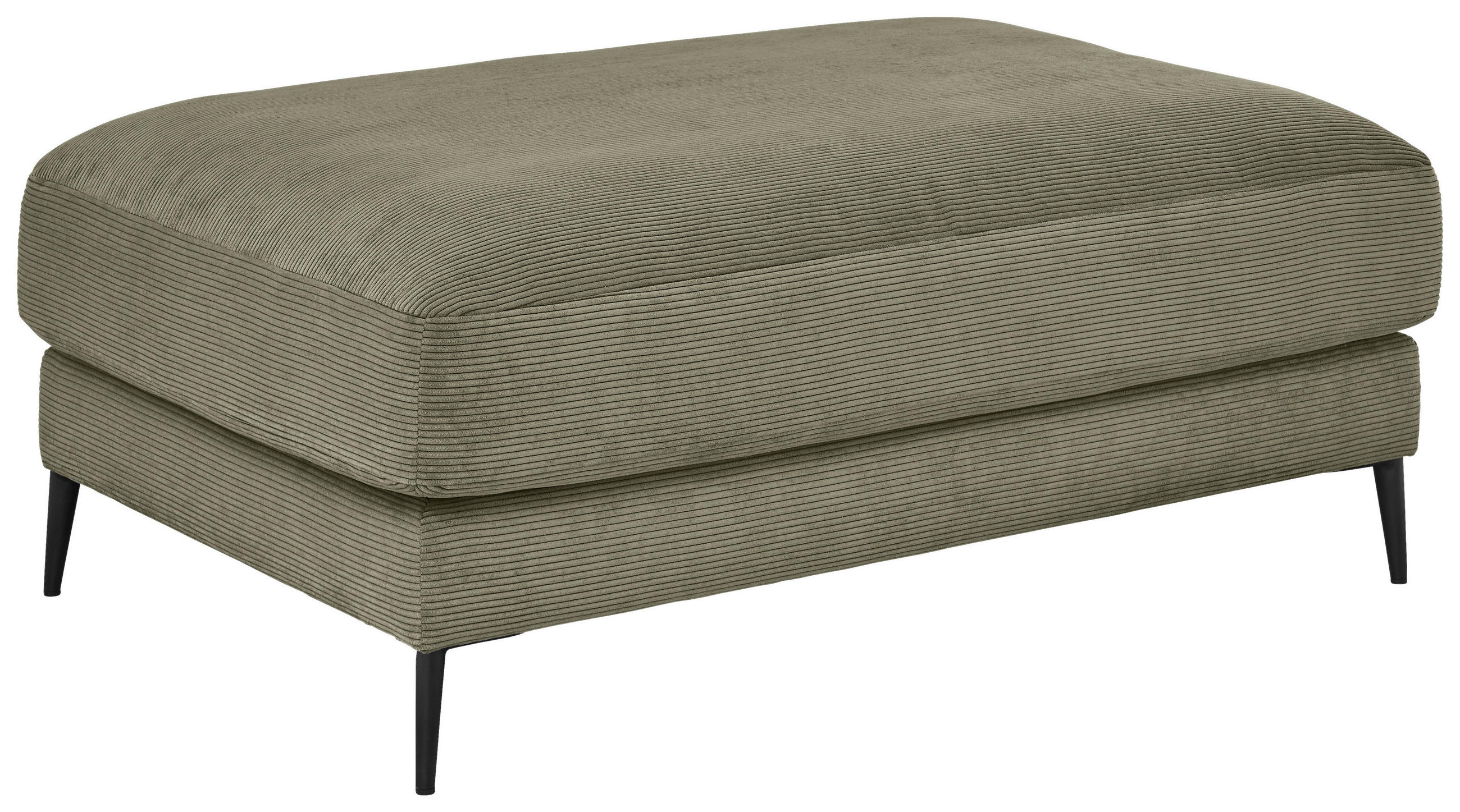 TABURE 120/43/90 cm  maslinasto zelena  - maslinasto zelena/crna, Dizajnerski, tekstil/metal (120/43/90cm) - Dieter Knoll
