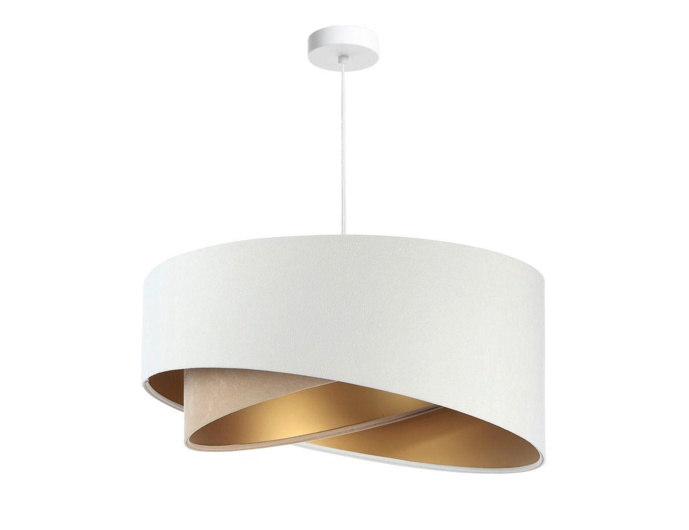 HÄNGELEUCHTE Galaxy 50/93 cm   - Beige/Goldfarben, Design, Kunststoff/Textil (50/93cm)