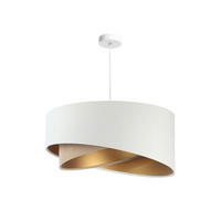 HÄNGELEUCHTE Galaxy 50/93 cm   - Beige/Goldfarben, Design, Kunststoff/Textil (50/93cm)