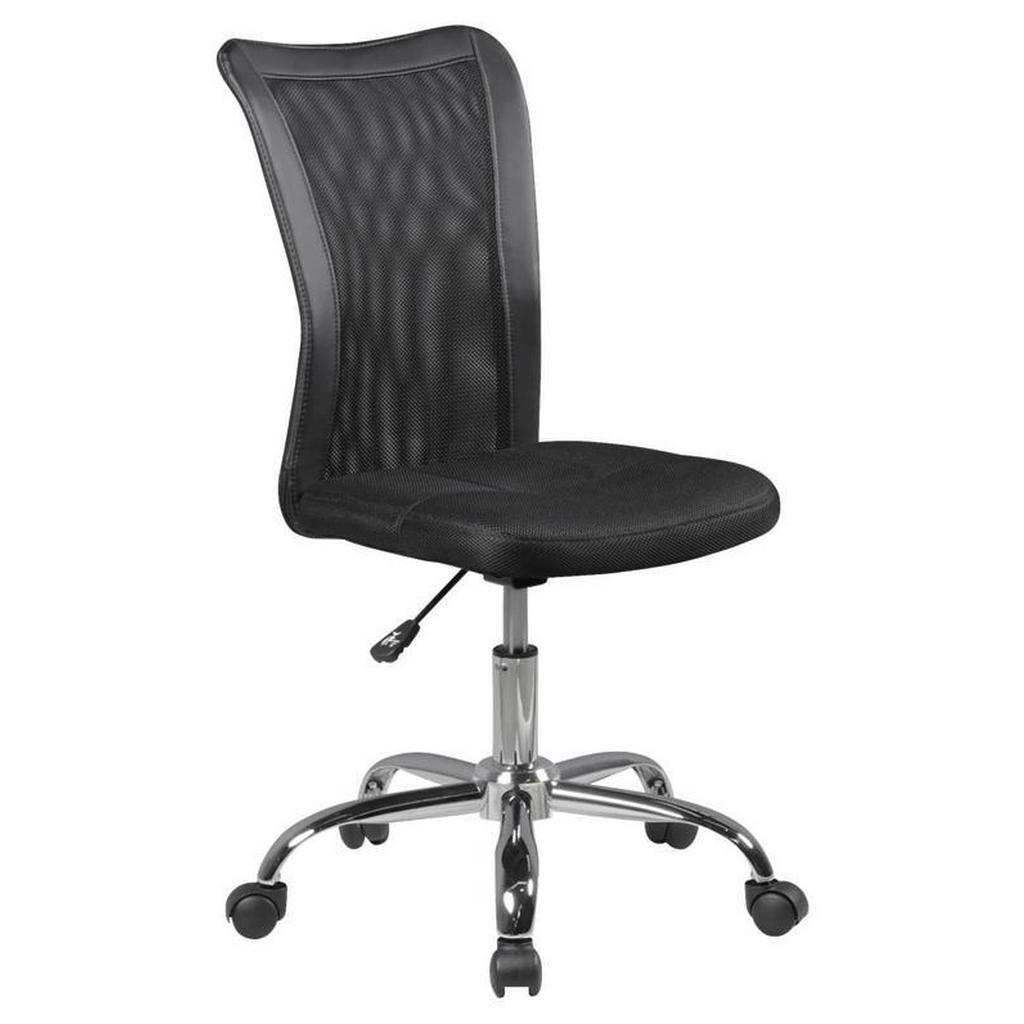 MID.YOU OTOČNÁ ŽIDLE PRO MLÁDEŽ, vzhled kůže, síť, černá
