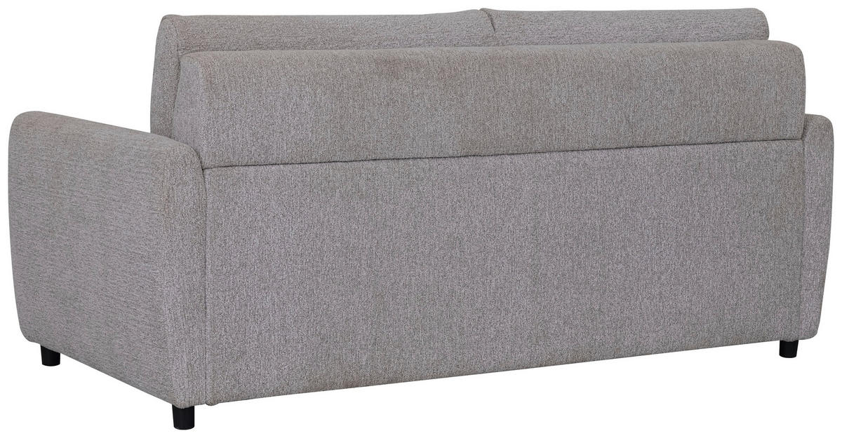 ZOFA S POSTELJNO FUNKCIJO,  siva tekstil  - črna/siva, Design, tekstil (184/91/99cm) - Xora