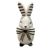 DEKOHASE - Schwarz/Weiß, LIFESTYLE, Keramik (9,6/21/8,8cm)