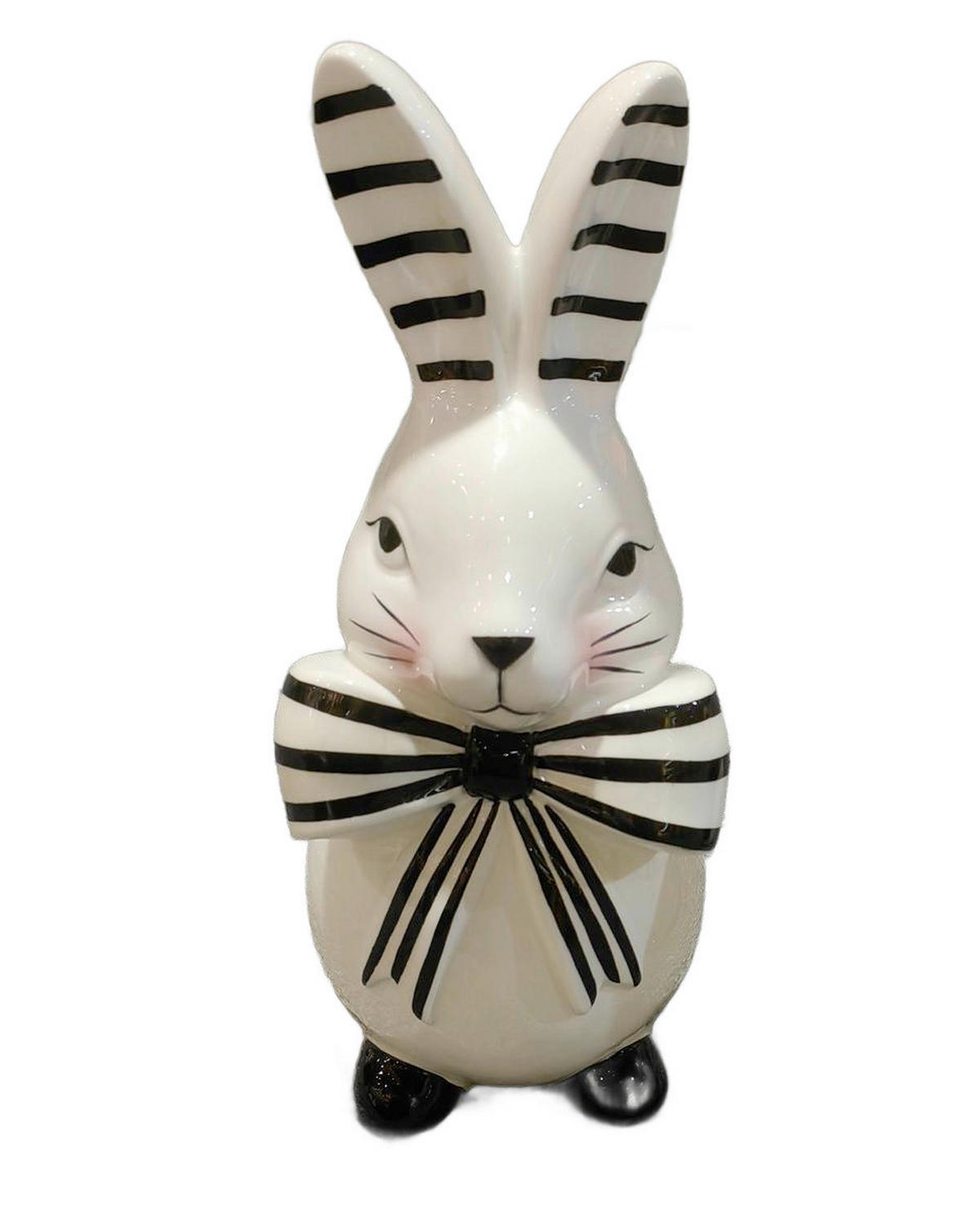 DEKOHASE - Schwarz/Weiß, LIFESTYLE, Keramik (9,6/21/8,8cm)