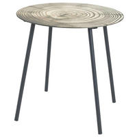 POMOĆNI STOČIĆ   - bež/crna, Moderno, staklo/metal (40/41cm)