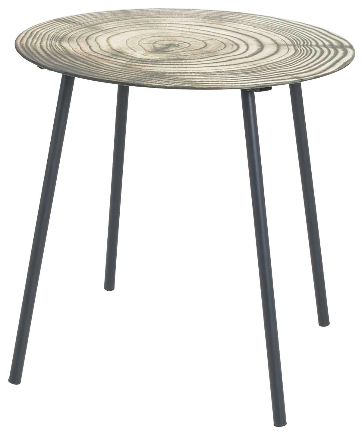 POMOĆNI STOČIĆ   - bež/crna, Moderno, staklo/metal (40/41cm)