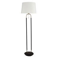 STOJEČA SVETILKA  Jazz      45/161 cm       - srebrne barve/črna, Design, kovina/umetna masa (45/161cm)