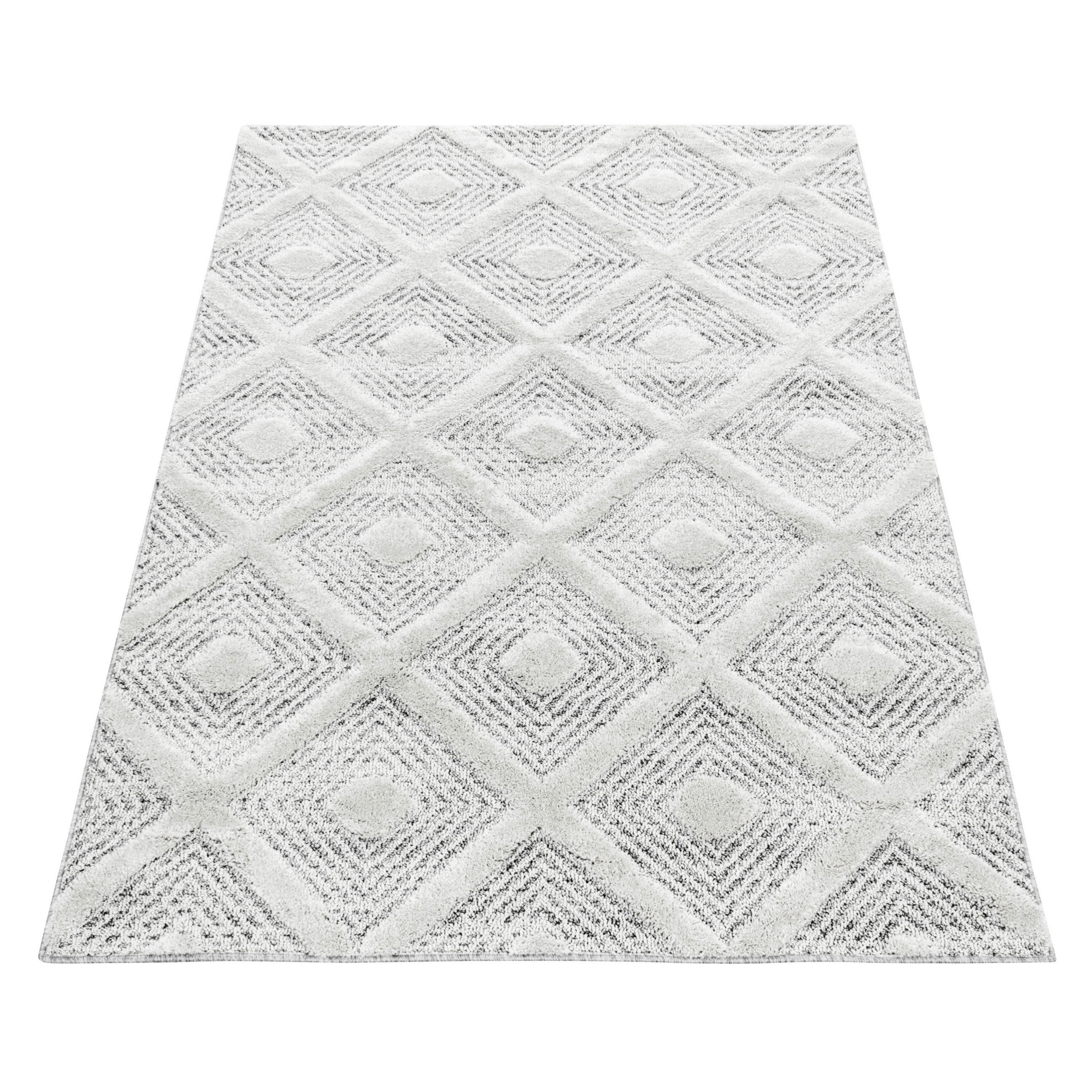 Thumbnail - Novel Läufer Pisa 4707 grau, Grau, Textil, Boho, rechteckig, 80x250 cm, Oeko-Tex® Standard 100, für Fußbodenheizung geei...