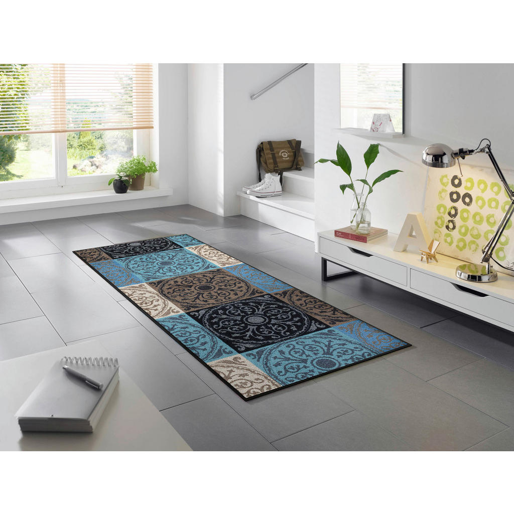 Thumbnail - wash+dry FUßMATTE Da Capo, Mehrfarbig, Textil, Graphik, rechteckig, 75x120 cm, Textiles Vertrauen - Oeko-Tex®, Made in E...
