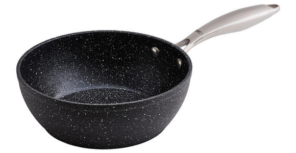 WOKPFANNE Keramikbeschichtung  - Edelstahlfarben/Schwarz, Basics, Metall (20/7cm) - Homeware Profession.