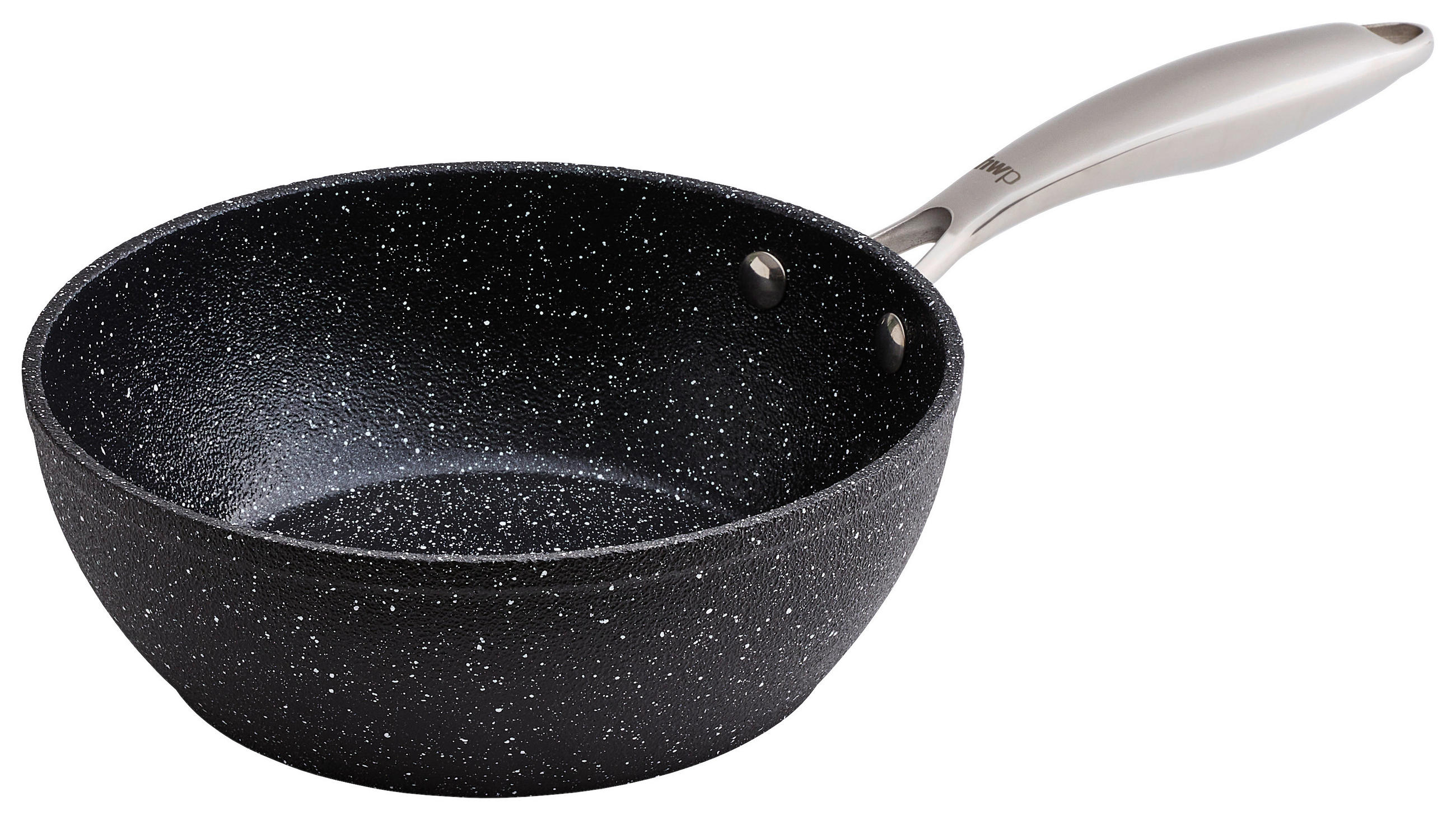 Homeware Profession. Wokpfanne Schwarz, Edelstahl 7 cm