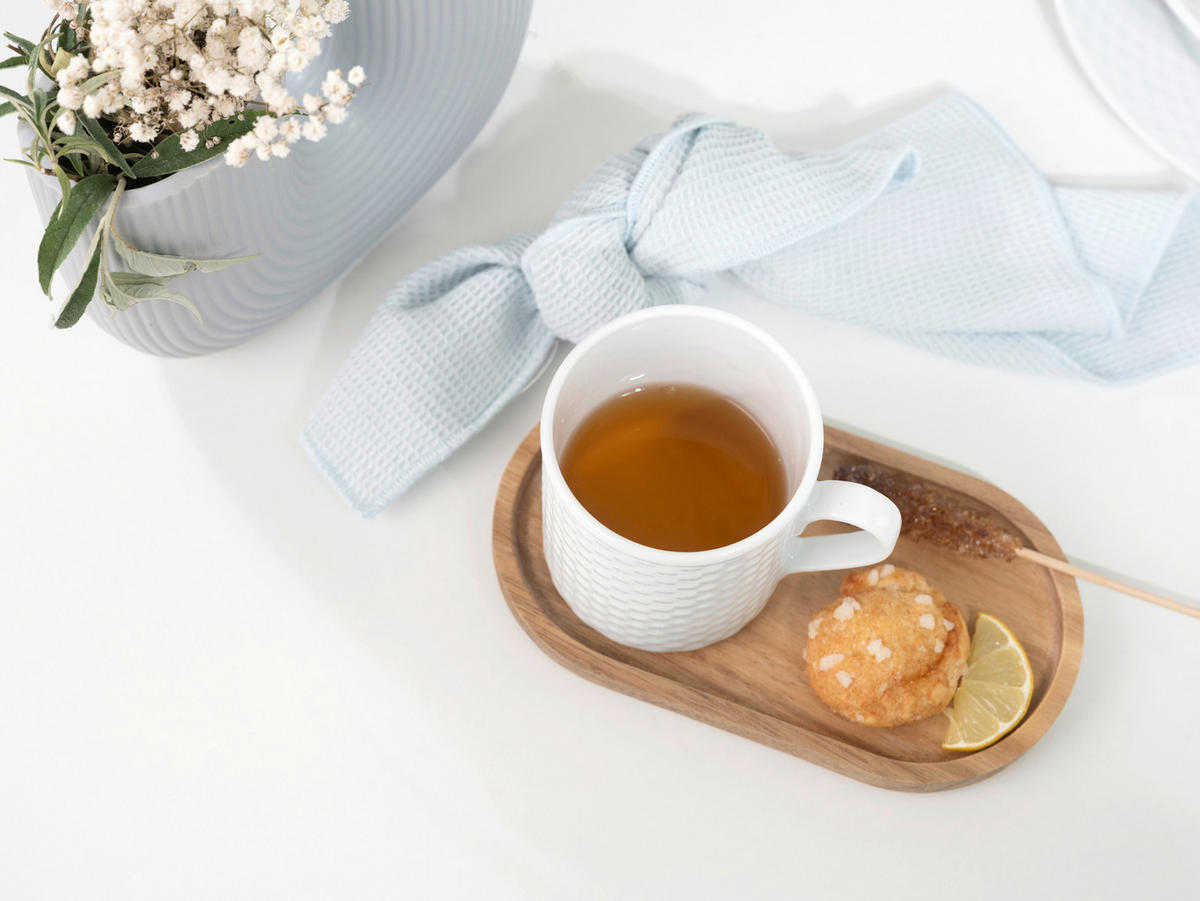 KAFFEEBECHERSET Polo weiss 6-teilig  - Weiß, Basics, Keramik - Creatable