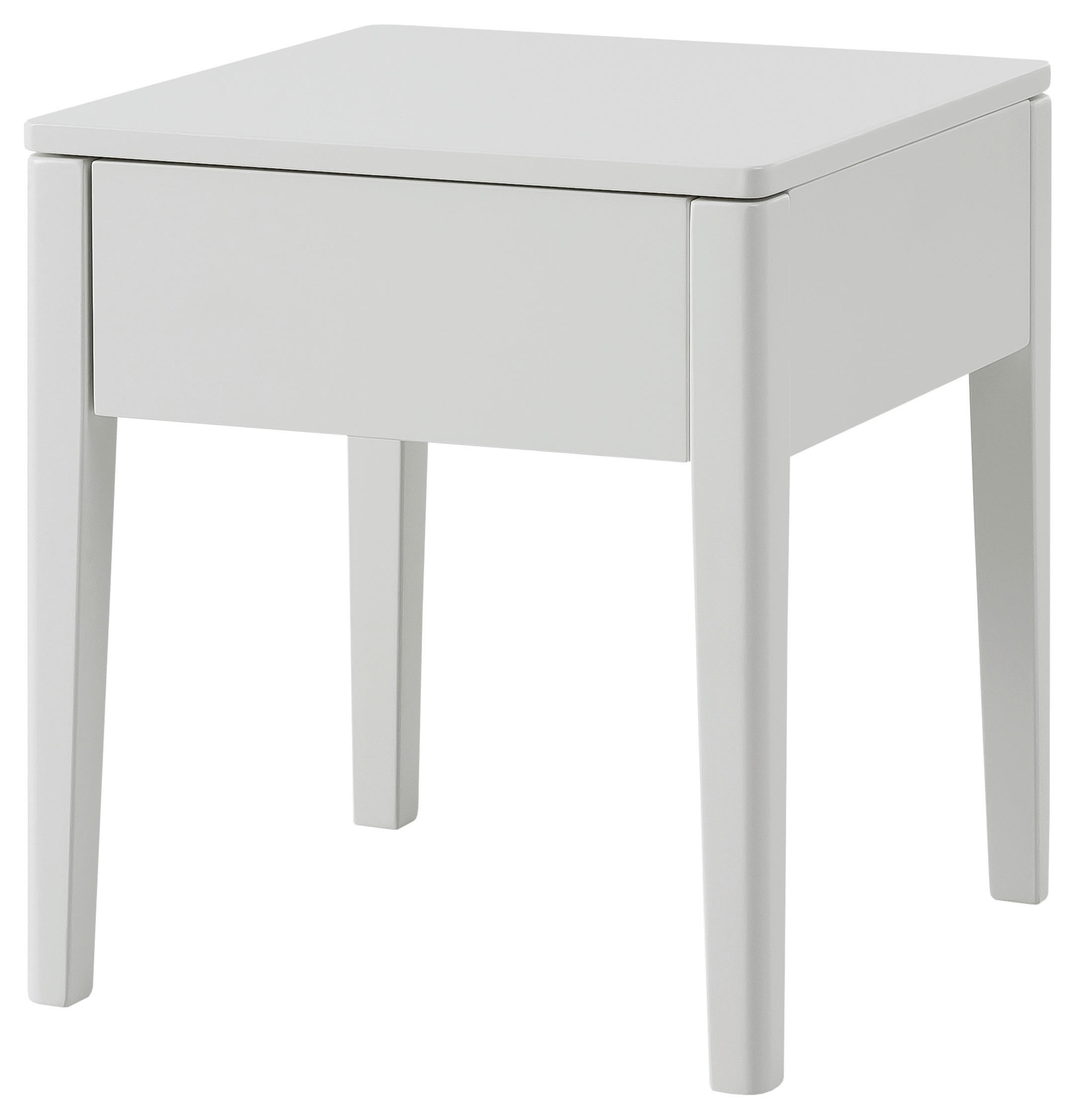 NACHTSCHRANK 43/48/43 cm  - Buchefarben/Weiß, Design, Holzwerkstoff (43/48/43cm) - Hasena