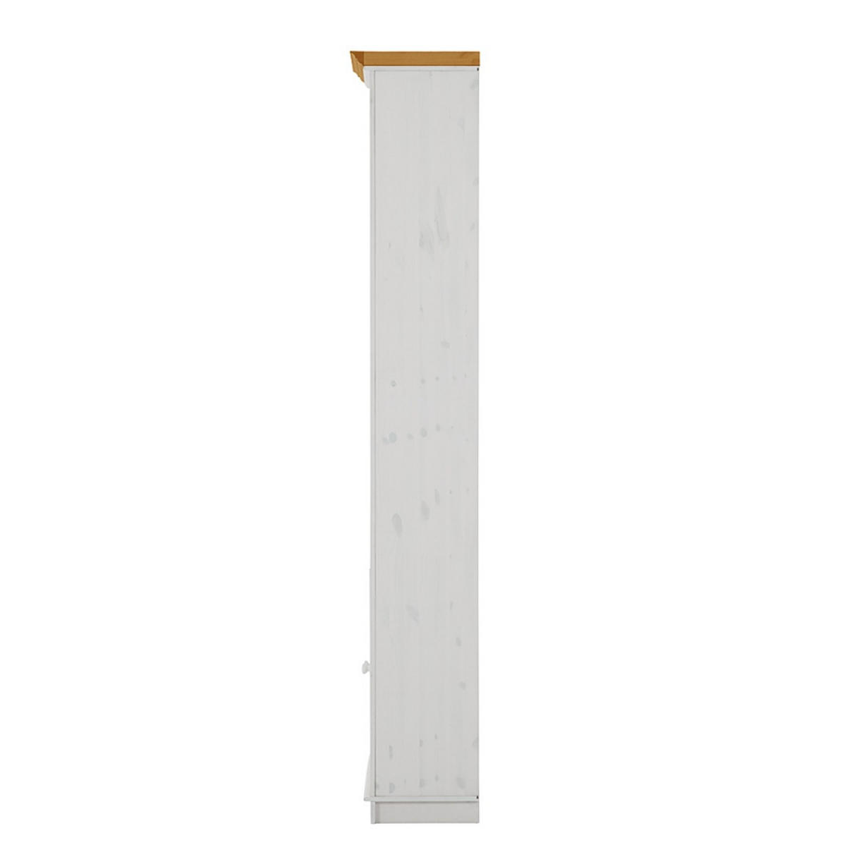 BÜCHERWAND Kiefer massiv Weiß, Honig  - Weiß/Honig, Design, Holz (74/223/37cm) - Livetastic