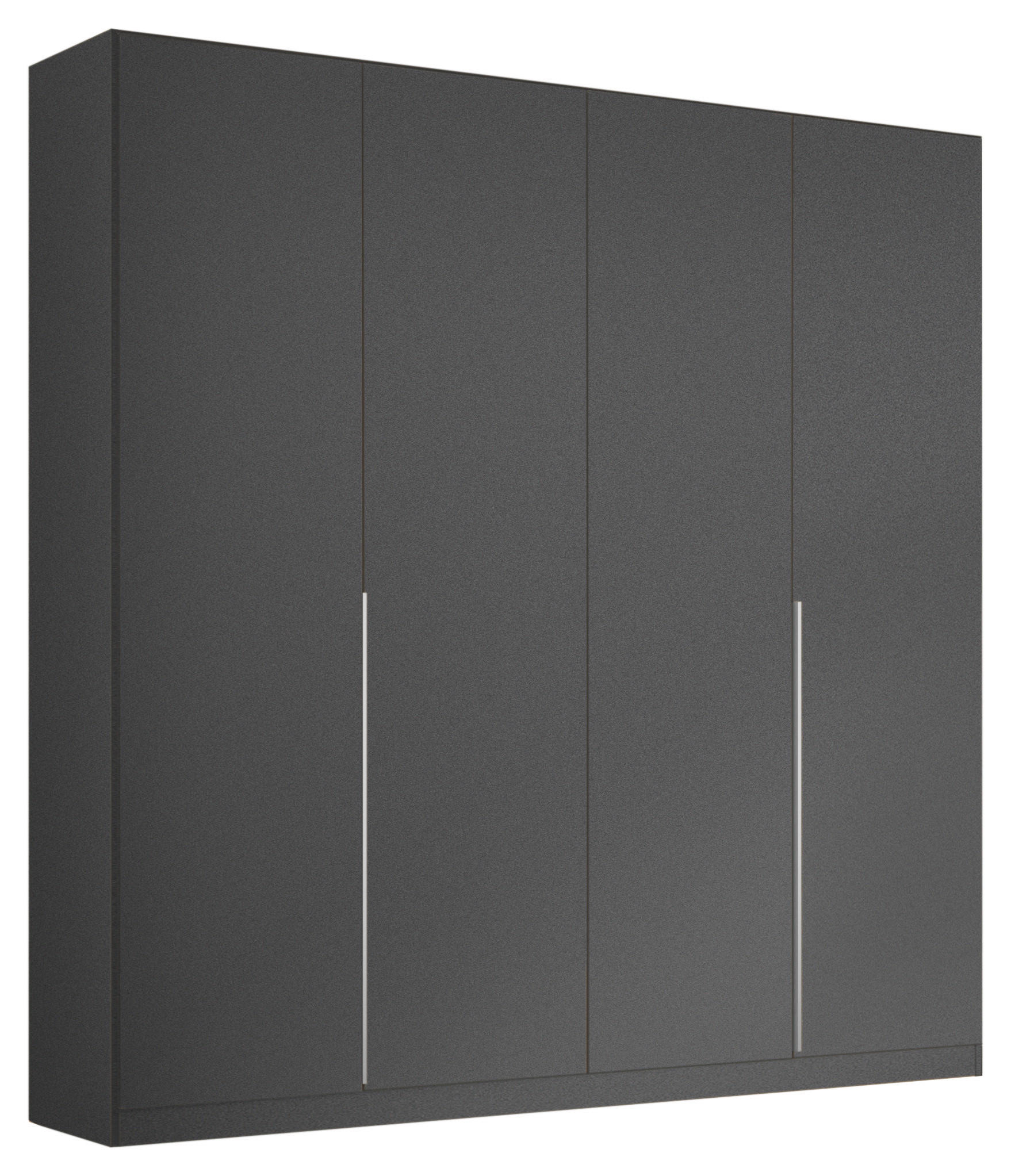 DREHTÜRENSCHRANK in Grau - Alufarben/Grau, Modern, Holzwerkstoff/Metall (181/229/54cm) - Rauch Möbel