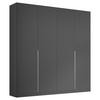 DREHTÜRENSCHRANK in Grau  - Alufarben/Grau, Modern, Holzwerkstoff/Metall (181/229/54cm) - Rauch Möbel