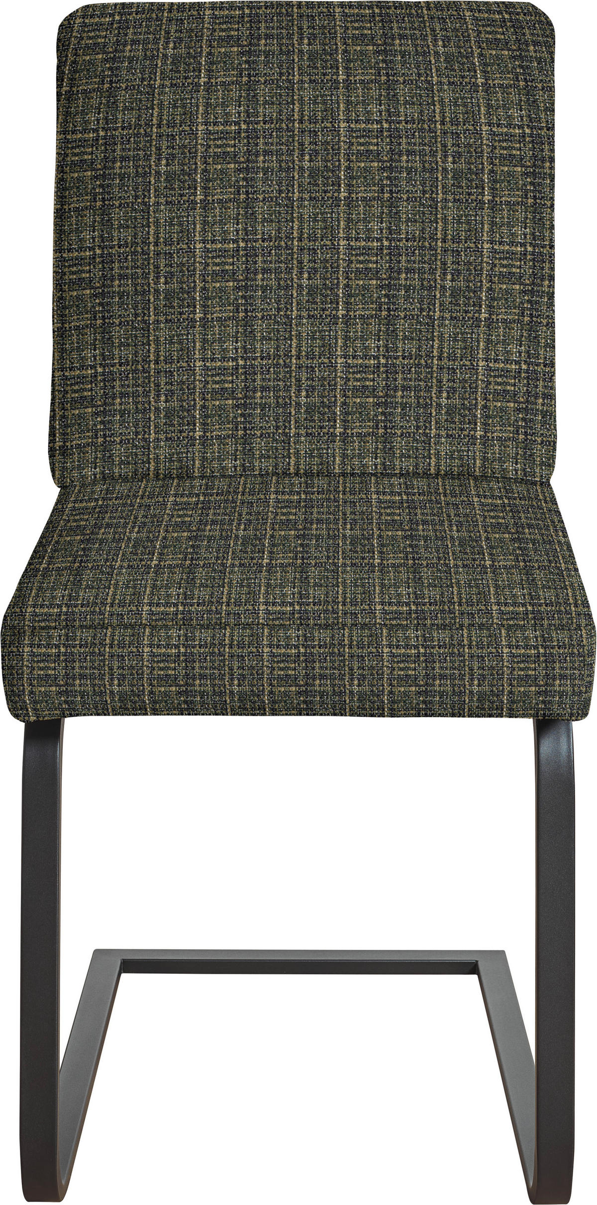 SCHWINGSTUHL  in Stahl Flachgewebe  - Schwarz/Grün, Design, Textil/Metall (46/92/60cm) - Dieter Knoll