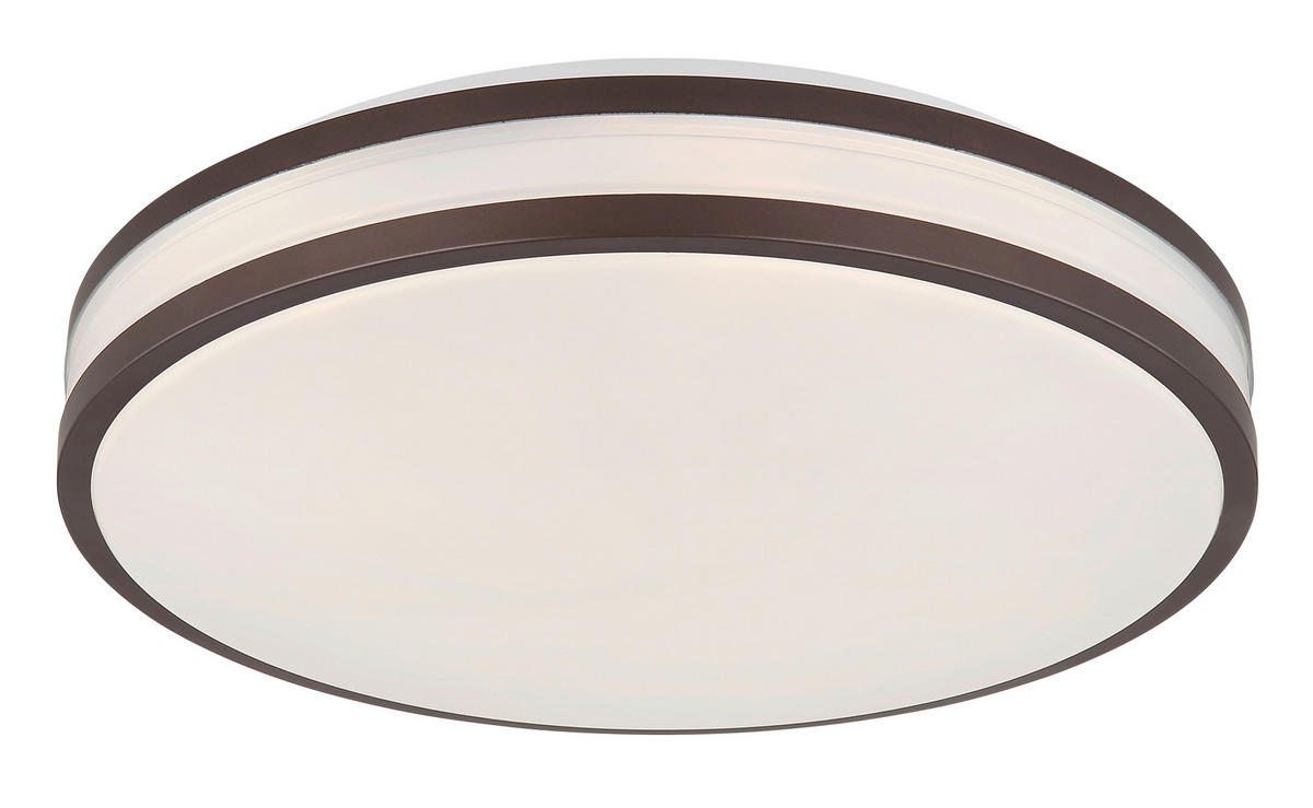 STROPNA LED-SVETILKA   //2700-6000 K/230 V/ - bela/barve kapučina, Konvencionalno, kovina/umetna masa (34/7cm) - Globo