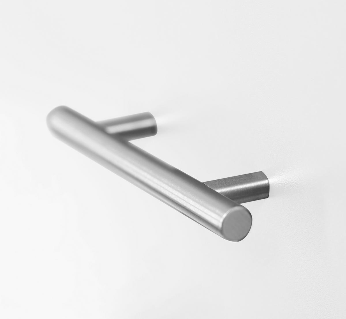 MINIKÜCHE 100 cm   in Weiß, Eichefarben  - Eichefarben/Silberfarben, Basics, Glas/Holzwerkstoff (100cm) - Respekta
