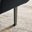 ECKSOFA in Chenille Anthrazit  167/311 cm  - Anthrazit/Schwarz, Design, Textil/Metall (167/311cm) - Xora