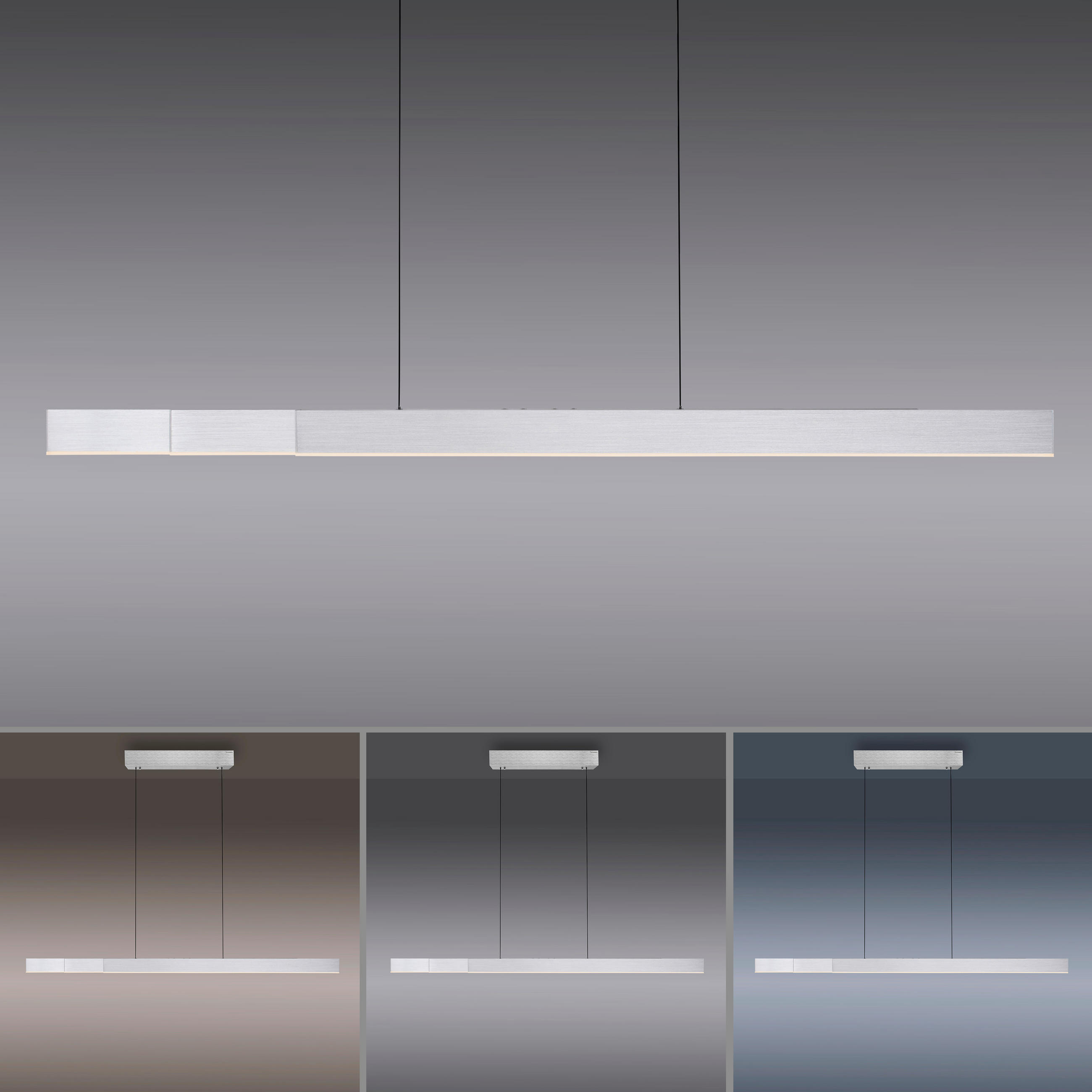 LAMPĂ SUSPENDATĂ CU LED 200/8,2/240 cm  - antracit, Design, plastic/metal (200/8,2/240cm)