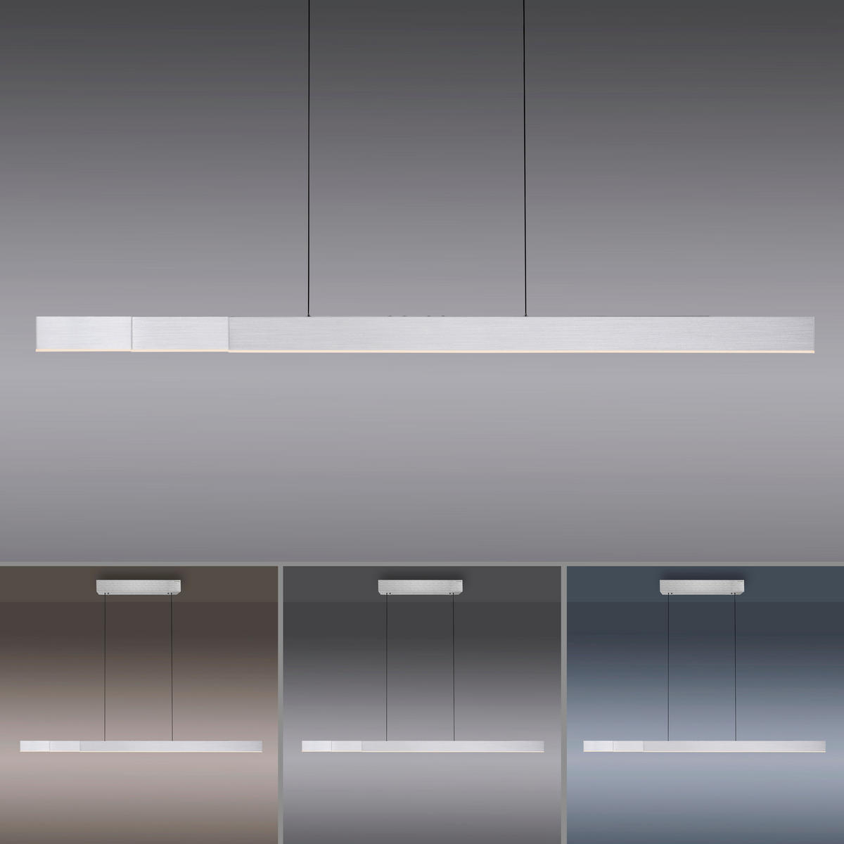 LED-HÄNGELEUCHTE 200/8,2/240 cm   - Anthrazit, Design, Kunststoff/Metall (200/8,2/240cm) - Neuhaus PURE