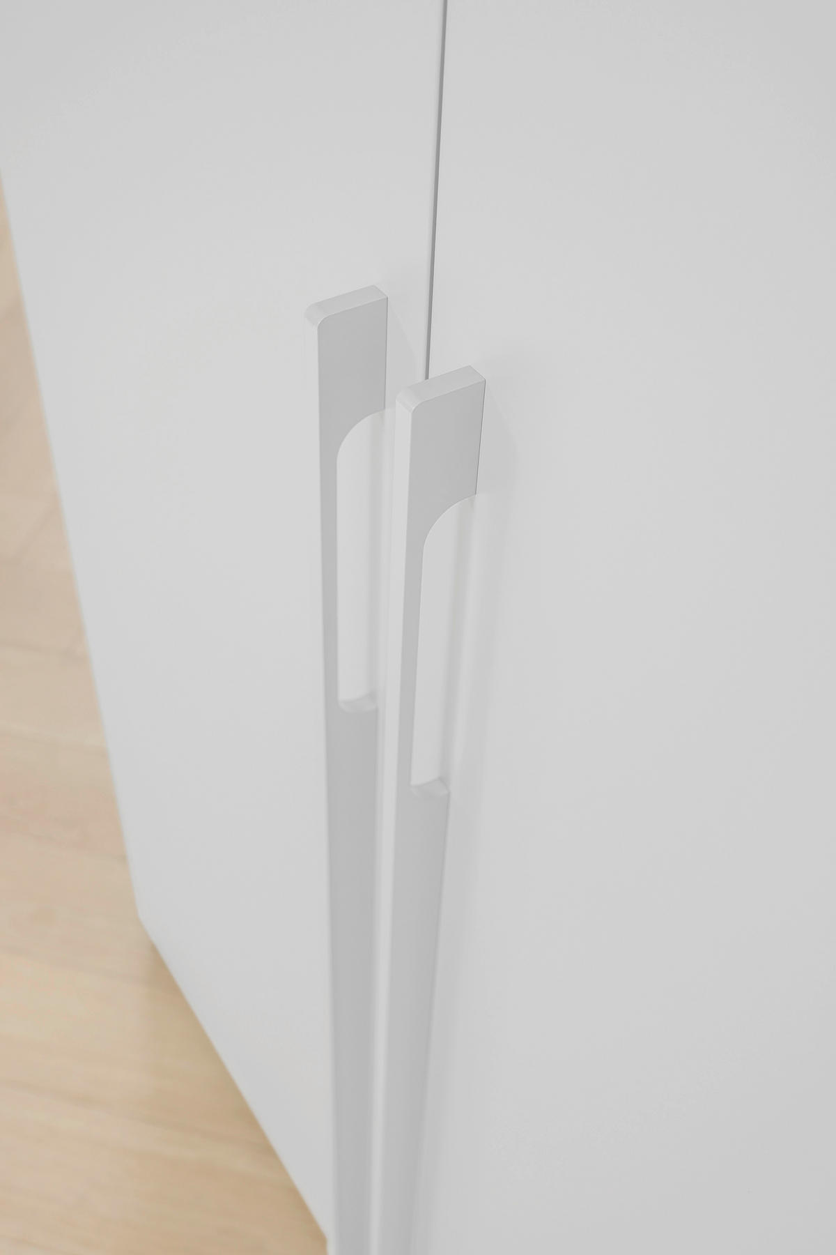 DREHTÜRENSCHRANK in Weiss  - Weiss, Trend, Holzwerkstoff/Metall (301/223/60cm) - Novel