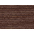 WOHNLANDSCHAFT  in Cord Dunkelbraun  - Chromfarben/Dunkelbraun, KONVENTIONELL, Kunststoff/Textil (180/376/180cm) - Carryhome