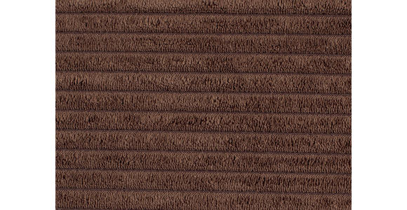 WOHNLANDSCHAFT  in Cord Dunkelbraun  - Chromfarben/Dunkelbraun, KONVENTIONELL, Kunststoff/Textil (180/376/180cm) - Carryhome