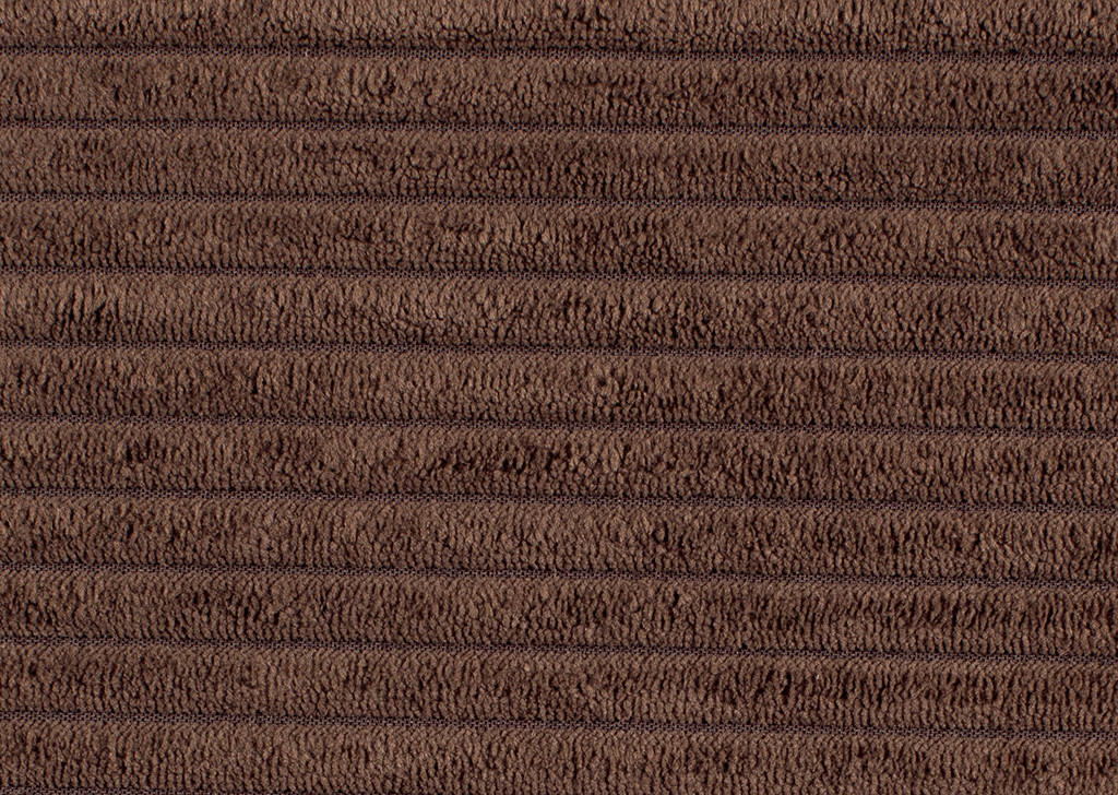WOHNLANDSCHAFT Dunkelbraun Cord  - Chromfarben/Dunkelbraun, KONVENTIONELL, Kunststoff/Textil (180/376/180cm) - Carryhome