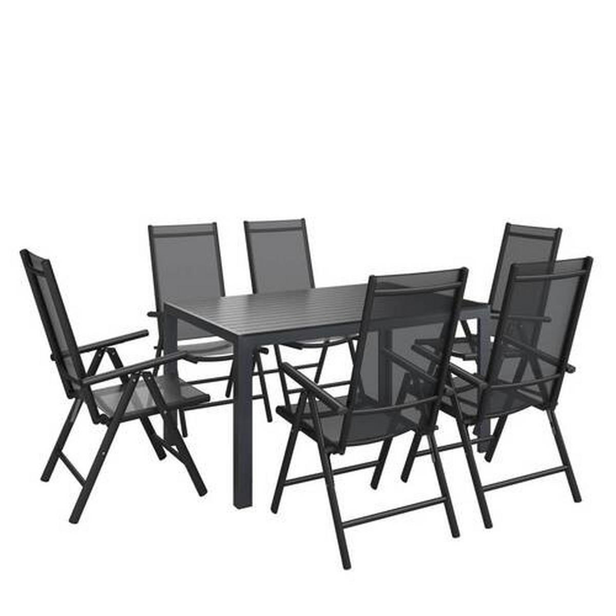 UTEGRUPP  - svart/antracit, Modern, metall/textil - Ambia Garden